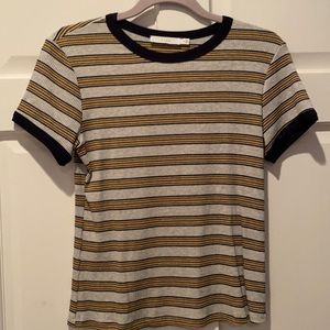 Ribbed striped tee
